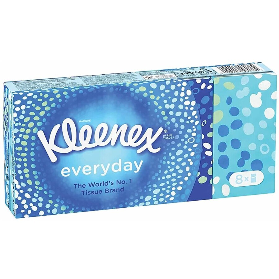 Kleenex, Everday, papieren zakdoekjes, 8 stuks