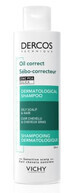 Vichy Dercos Oil Correct Normaliserende shampoo voor vet haar en hoofdhuid, 200 ml