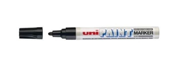 Zwarte oliemarker