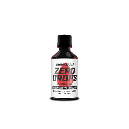 Zero Drops Erdbeere, 50 ml, BioTechUSA