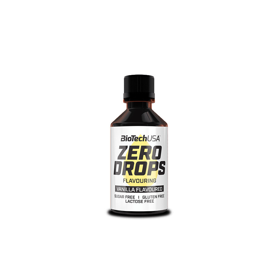 Zero Drops Vanille, 50 ml, BioTechUSA