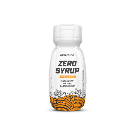 Zero syrup Ahornstroop/ Pannenkoekenstroop, 320 ml, BioTechUSA