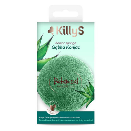 KillyS Botanical Inspirations konjac gezichtsspons met aloë vera