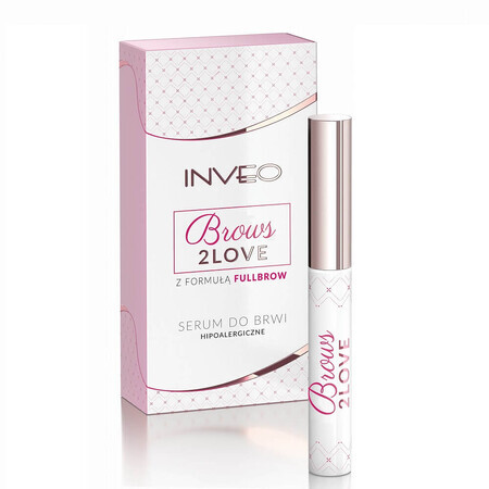 Inveo Brows 2 Love Hypoallergeen wenkbrauwgroeistimulerend serum met wax, 3.5ml