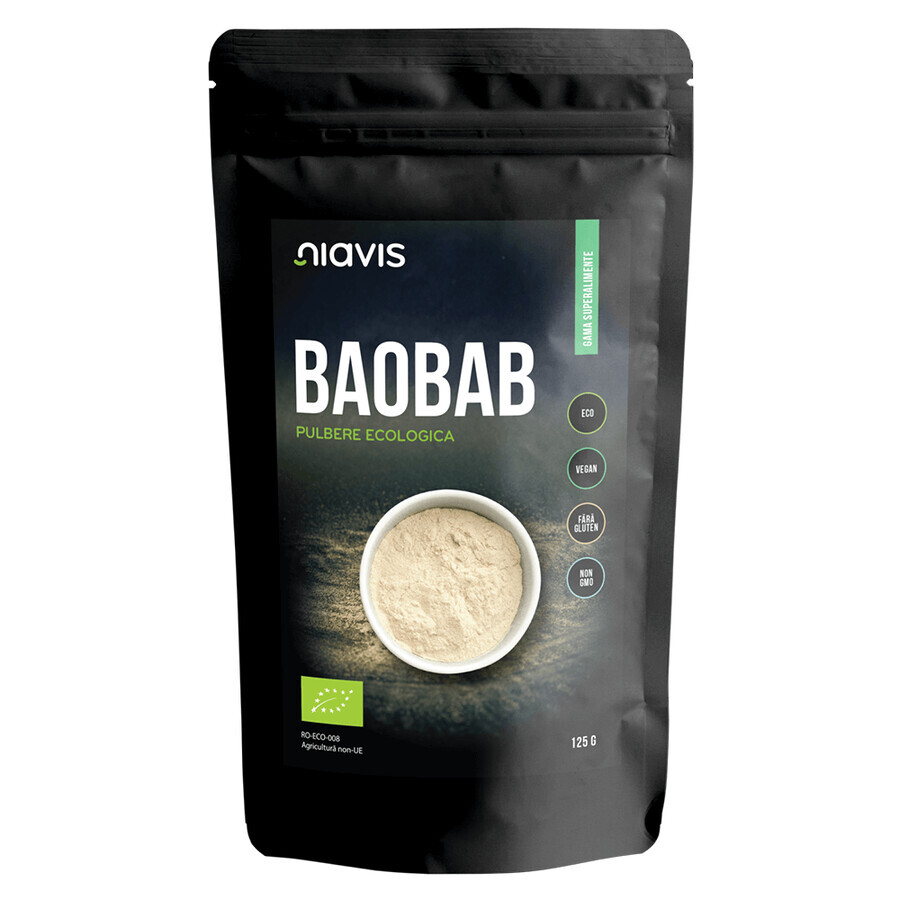 Baobab ecológico en polvo, 125 g, Niavis