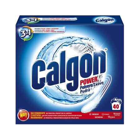 Calgon Powder 3 in 1, 40 pra, 2 kg