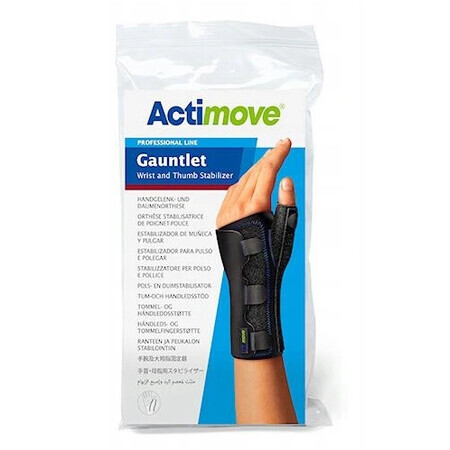 Actimove, Handgelenk- und Daumenstabilisierungsbandage Schwarz Größe S - Langfristig!