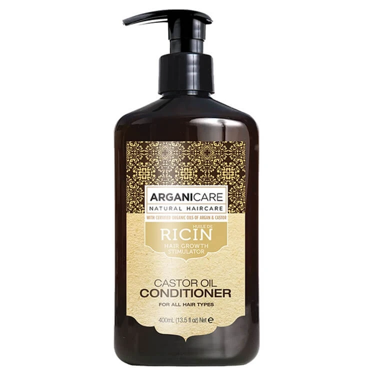 Haargroeistimulerende conditioner met Arganicare ricinusolie, 400ml