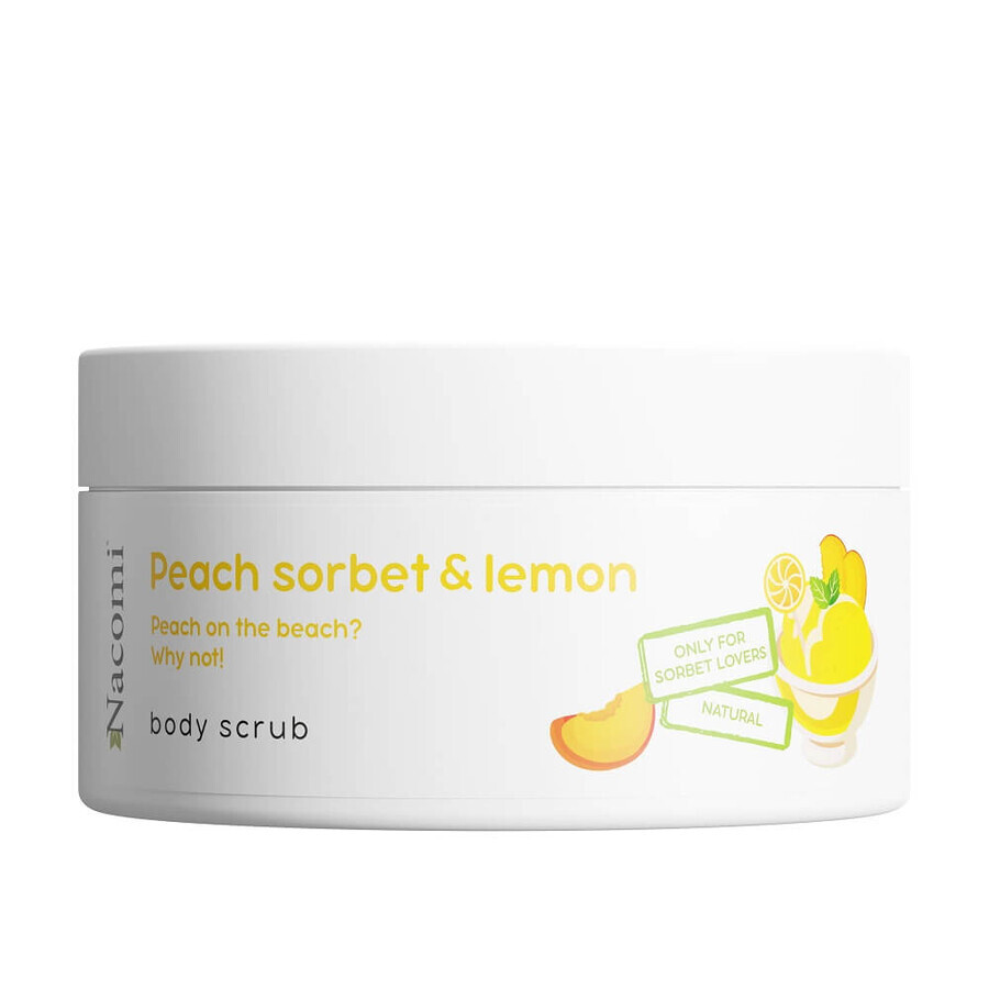 Nacomi Lichaamsscrub met perzik en citroensorbet 100ml