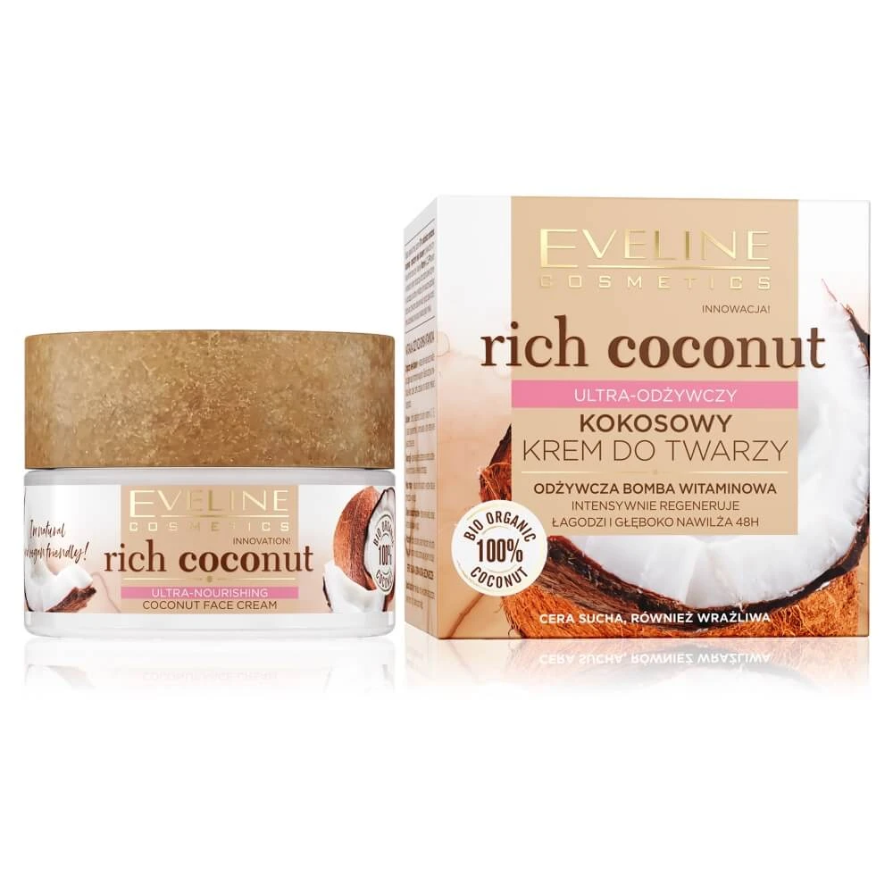 Eveline Cosmetics Rijke Kokosnoot Ultra Verjongende Gezichtscrème, 50ml