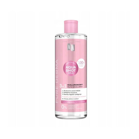 AA Pure Derma Hyaluronic Micellar Lotion, 500 ml