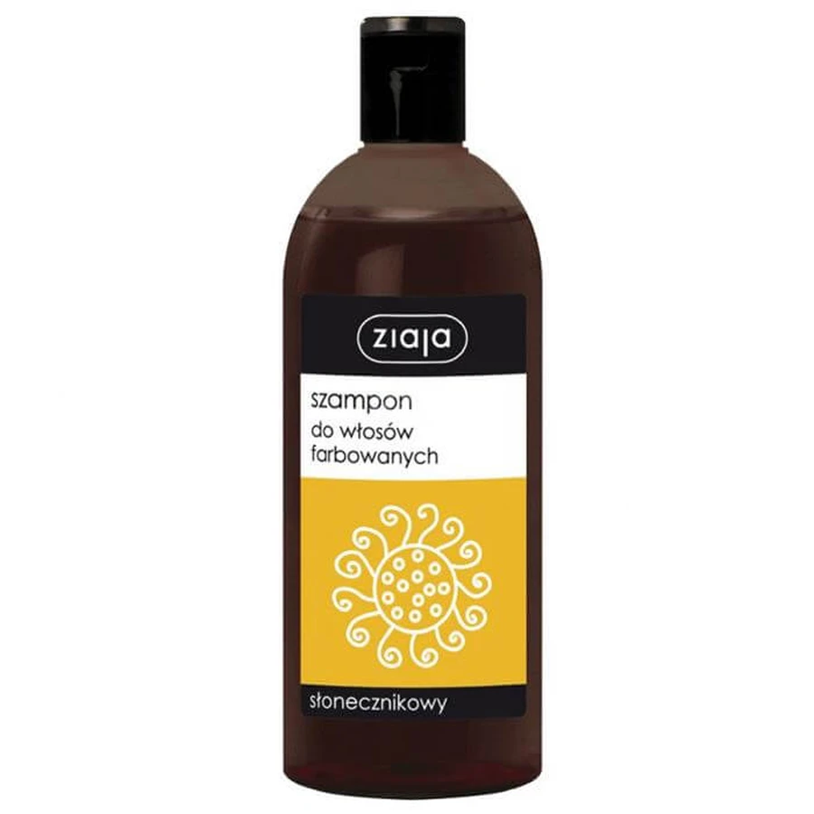 Ziaja, zonnebloem shampoo voor gekleurd haar, 500ml - Lang houdbaar!