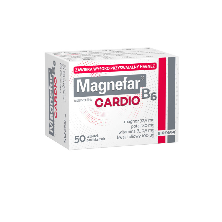 Magnefar B6 Cardio 50 tablets