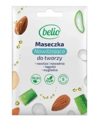 Belio vochtinbrengend gezichtsmasker, 10 ml
