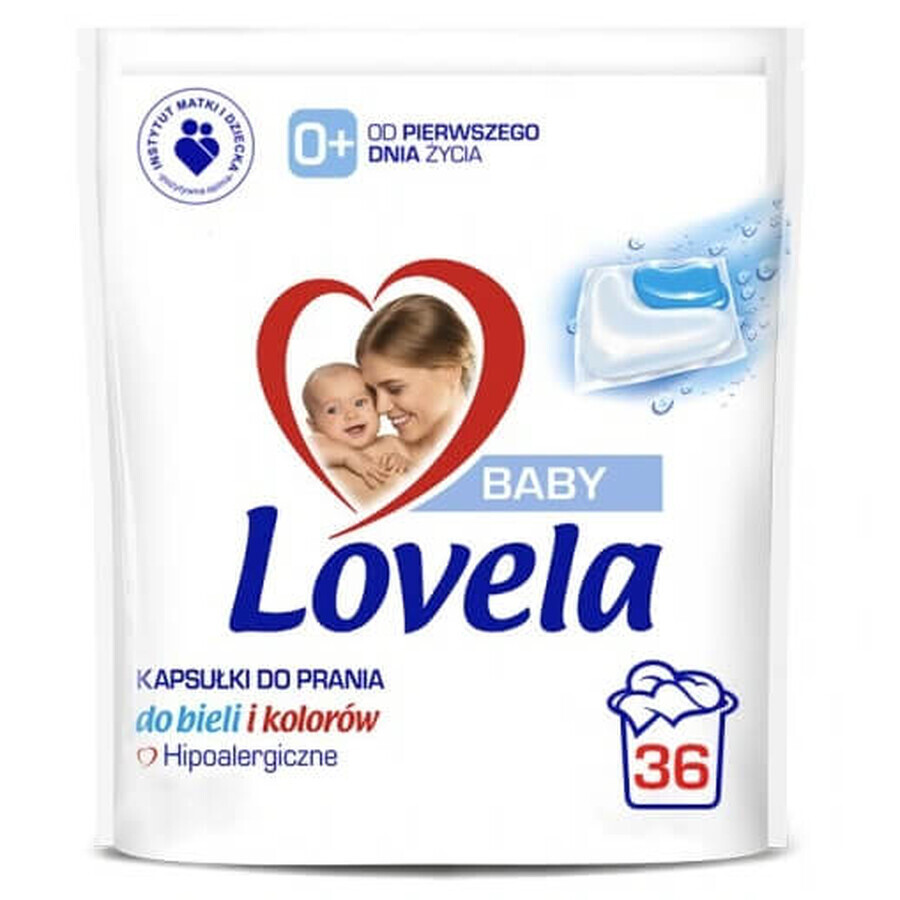 Lovela Baby hypoallergene kleurwascapsules 36 stuks