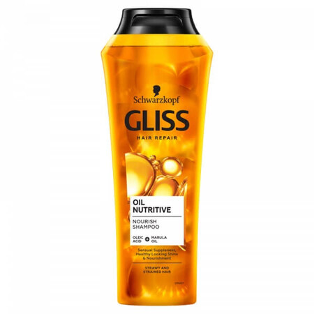 Shampooing nourrissant Schwarzkopf Gliss Oli Nutritive, 250ml