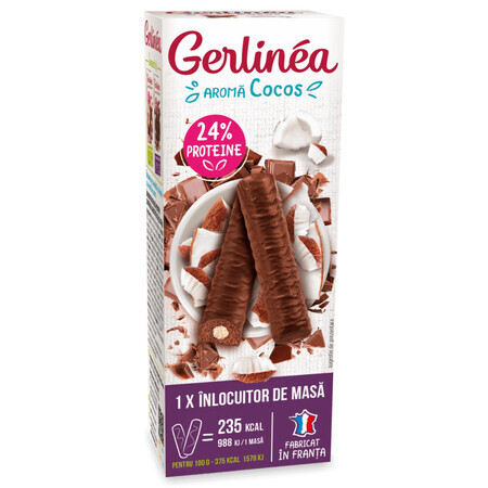 Barrette di cioccolato al cocco, 62g, Gerlinea