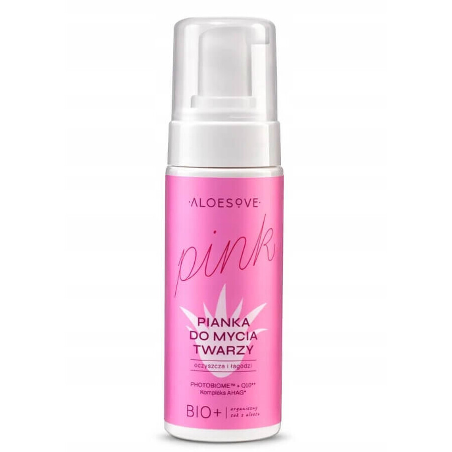 Aloesove Pink Face Wash Schuimende Gezichtswasgel 150 ml