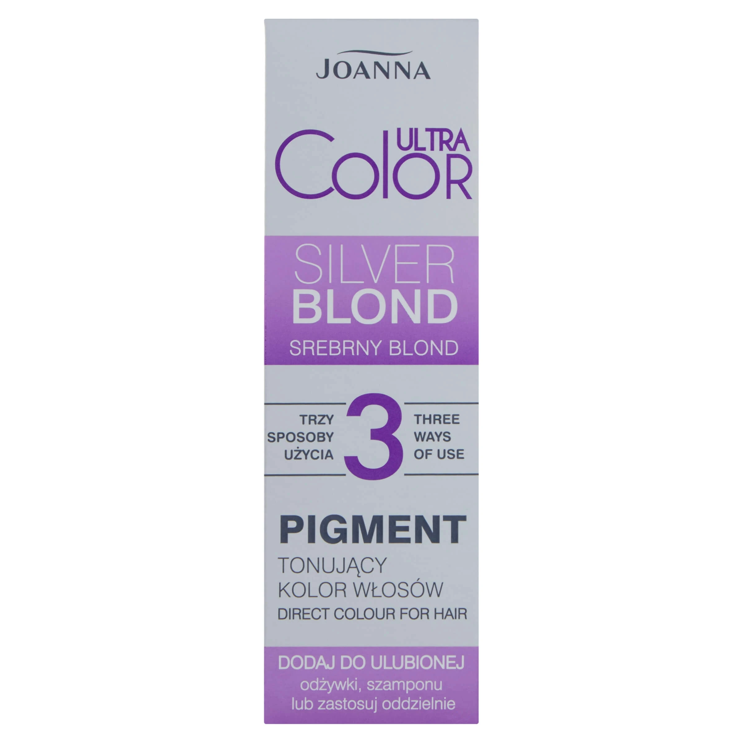 Joanna Ultra Colour Pigment Toning Wax Kleur Zilver Blond, 100ml