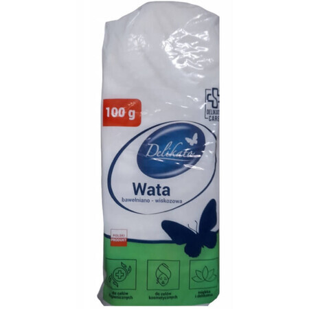 Delko, katoen-viscose watten, 100 g