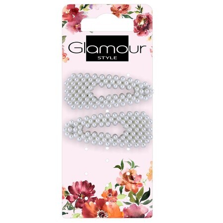 Glamour Wax parelklemmen, 2 stuks