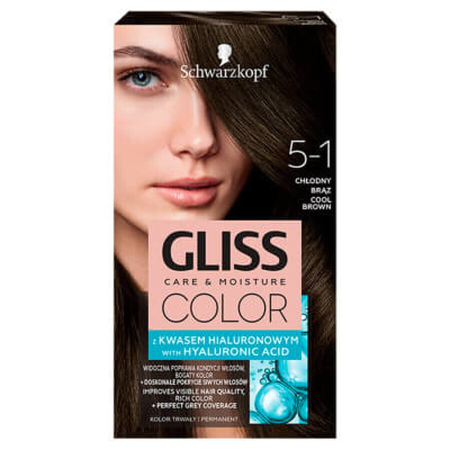 Schwarzkopf Gliss Color Wax Colour cu acid hialuronic Chodny Brz 5-1