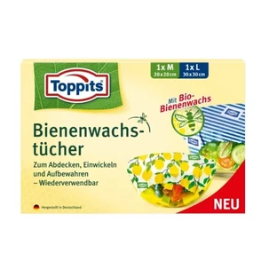 Toppits, Bienenwachshandtücher, 2 Stück