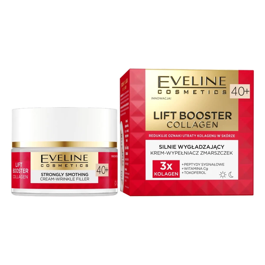 Eveline Cosmetics Lift Booster Collageen Krachtige Verjongende Rimpelcrème 40+, 50ml