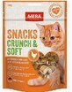 Mera, Snacks Crunch amp; Soft, Kattensnoepjes, Kip en Kaas, 200g