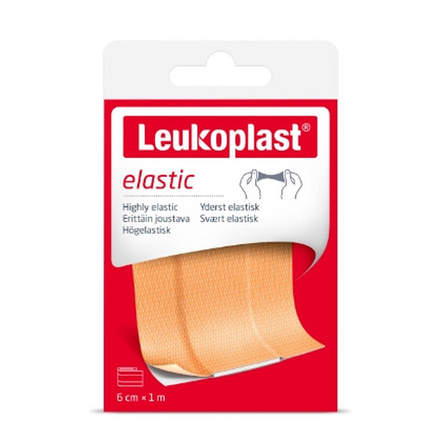 Leukoplast Elastische pleister 6 cm x 1 m, 1 stuk - Lange levensduur!