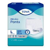 Tena Pants ProSkin chonic slips plus L, 10 stuks - Langdurig!