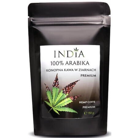 India, Natuurlijke hennepkoffie 100% Arabica, 150g