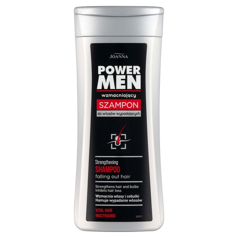 Joanna Power Men Versterkende shampoo tegen haaruitval, 200ml