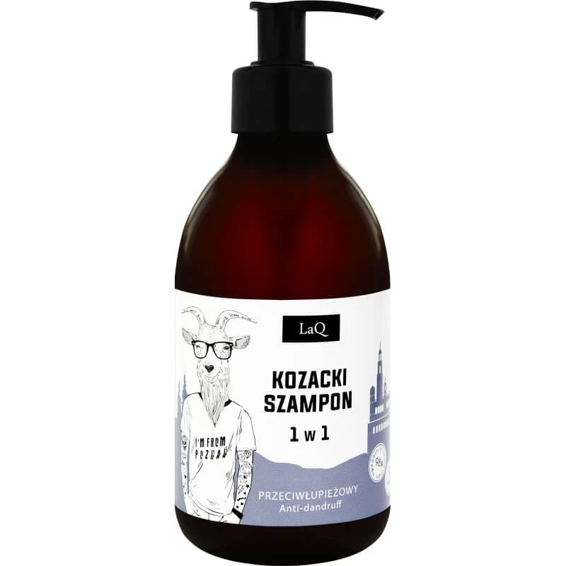 LaQ Kozakken Shampoo met Tea Tree Extract en Twaalf Kruiden Complex, 300ml