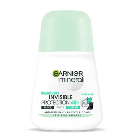 Garnier Mineral Invisible Protection Verse Aloë Antitranspirant Roll-on, 50ml