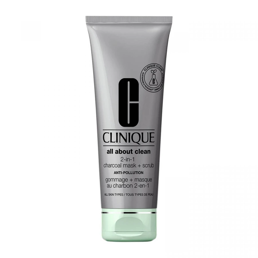 Clinique All About Clean 2-in-1 Maschera viso purificante con carbone, 100ml