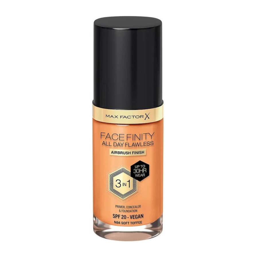 Max Factor Facefinity All Day Flawless 3 in 1 Liquid Foundation N84 Soft Toffee 30ml