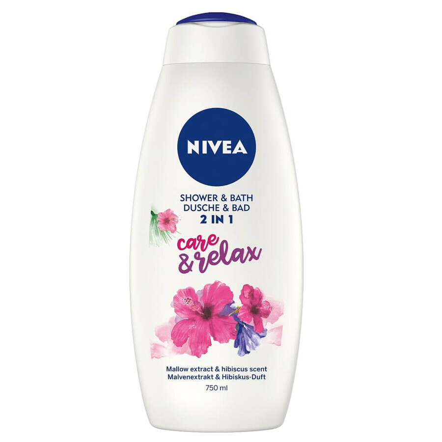 Nivea Care amp; Relax douchegel 2in1, 750ml