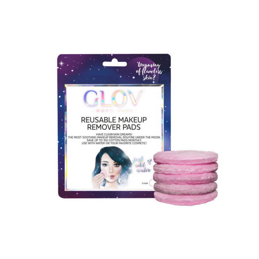 Glov Moon Pads Herbruikbare wattenschijfjes, 5 stuks