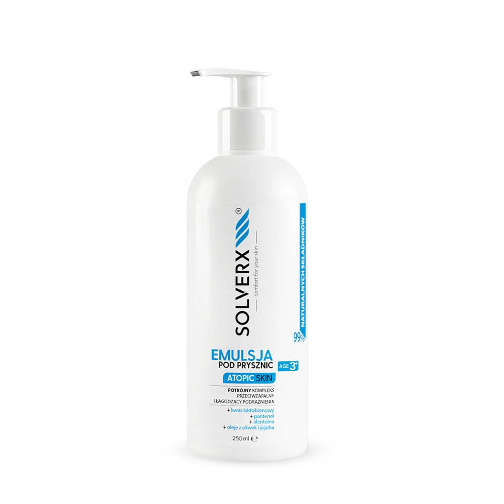 Solverx Douche-emulsie voor de atopische huid, 250ml