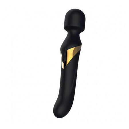 Marc Dorcel Dual Orgasms Masaer con vibrador giratorio Oro Negro