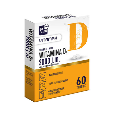 Dr Vita Vitamax Vitamin D 2000 IU, 60 tablets