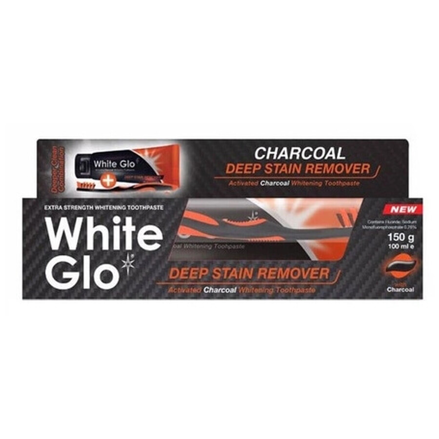 White Glo Black Dentifricio sbiancante 100 ml