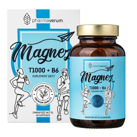 Magnesium T1000 + B6, 60 capsules