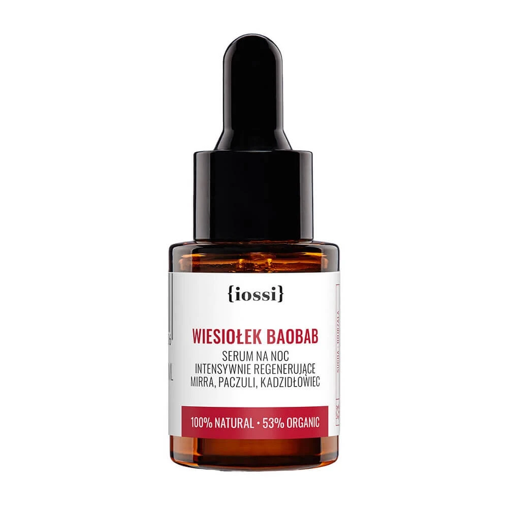 Iossi Wiesioek amp; Baobab Intensief regenererend nachtserum, 10ml