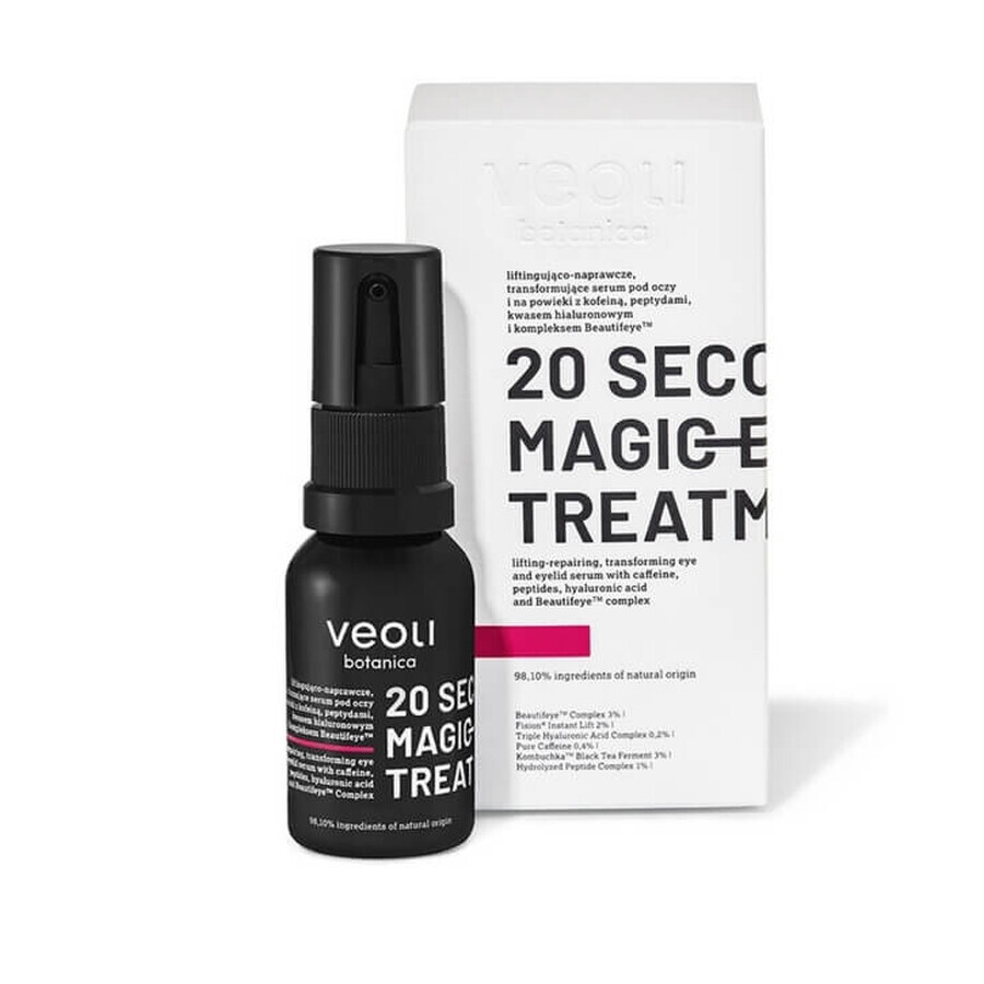 Veoli Botanica 20 Seconds Magic Eye Treatment Serum zur Straffung und Reparatur der Augenpartie und der Augenlider, 15 ml