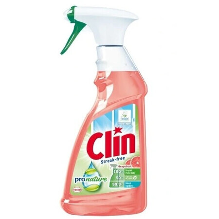 Clin, Pro Nature Ruitenreiniger met grapefruit, 500 ml