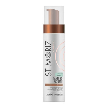 St.Moriz Advanced Pro Kleurcorrigerende Bruiningsmousse Medium, 200ml