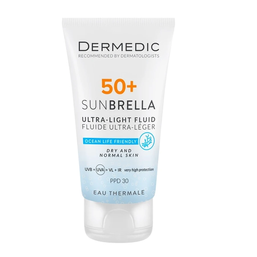 Dermedic Sunbrella Ultra-Light Protection Cream SPF 50+ voor droge en normale huid, 40 ml