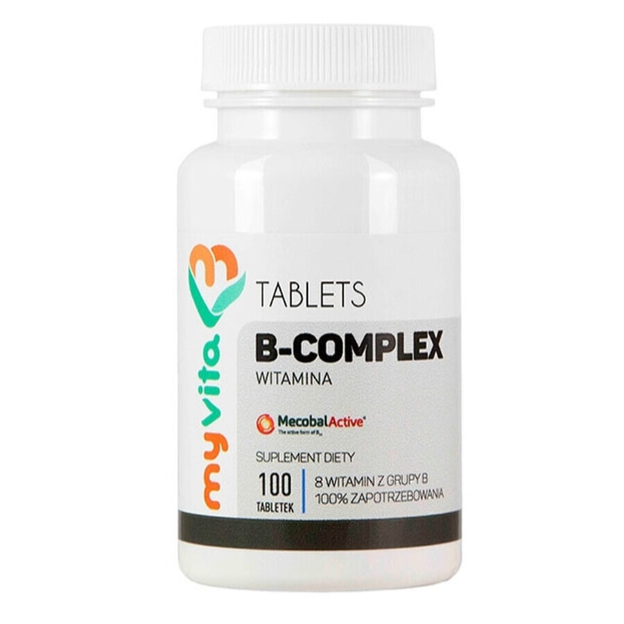 MyVita, Vitamine B-Complex 100%, 100 tabletten